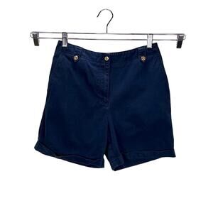 LAUREN RALPH LAUREN | Women's Shorts 100% Cotton Navy Blue 6